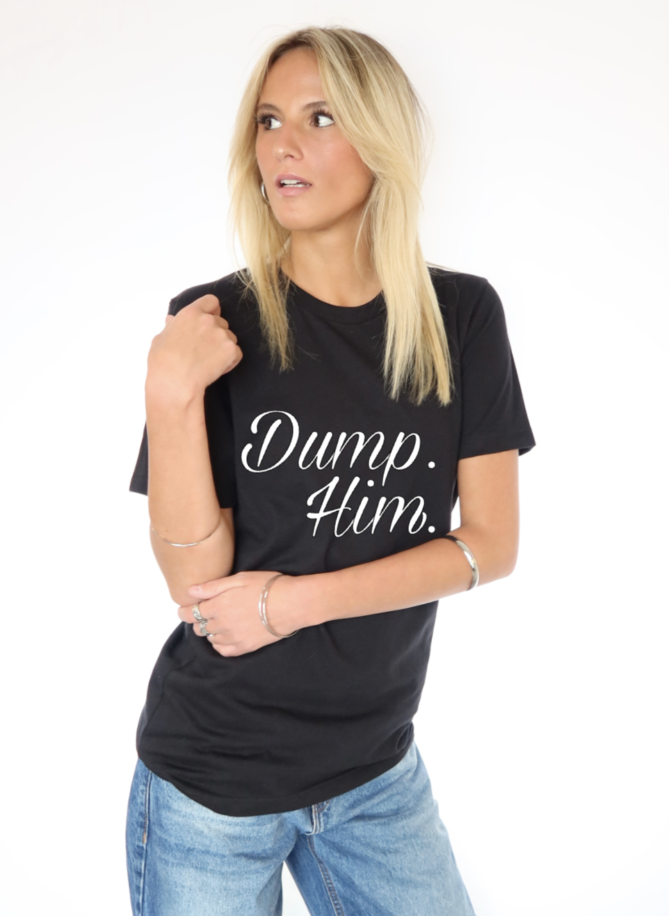 Dump Him Black Tee.png