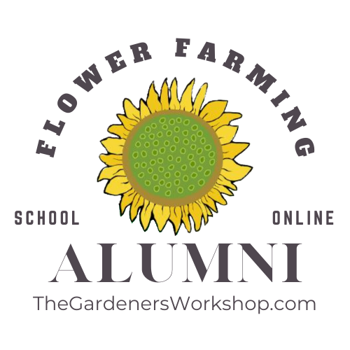 The Gardener's Workshop Flower Farming Course Alumni Badge: The Basics, Annual Crops, Marketing and More!