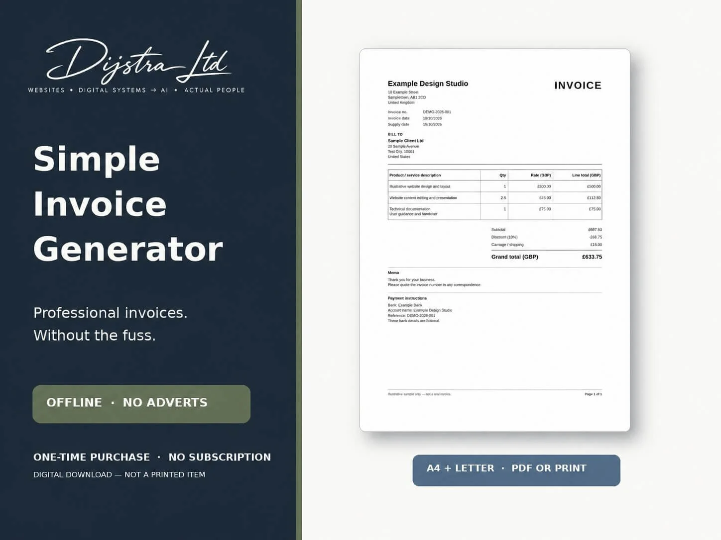Simple Invoice Generator