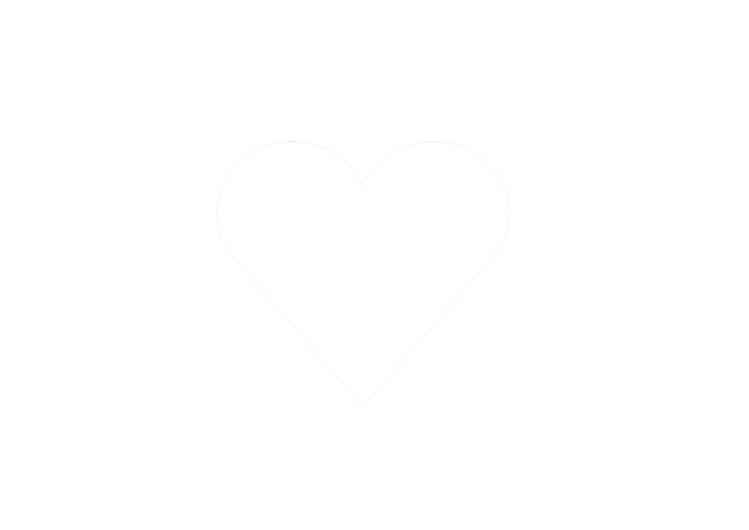 Black background with large white heart symbol in the centre.