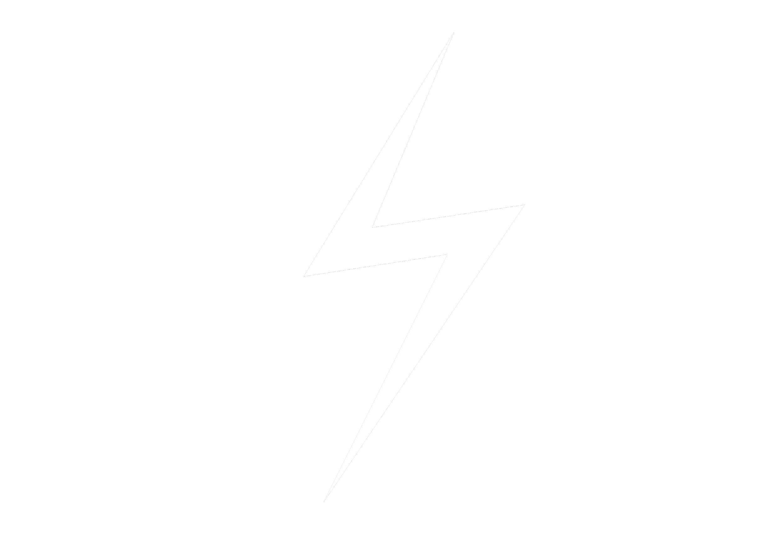 A black background with a white lightning bolt symbol in the center.