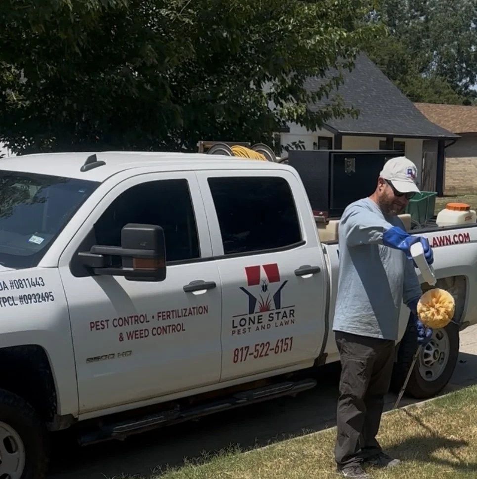 Lone Star Pest and Lawn providing residential pest control in Fort Worth Texas.