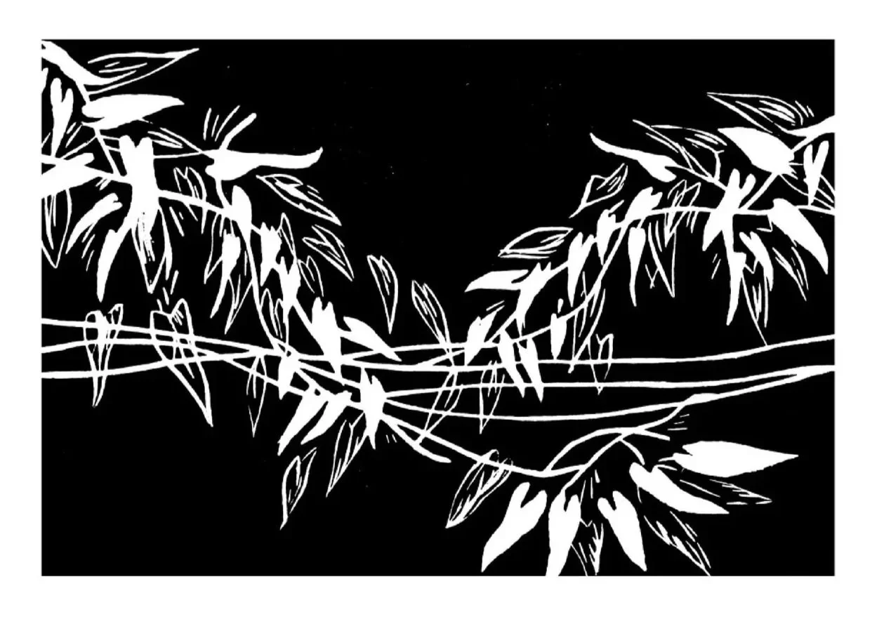 Relief Woodcut Print