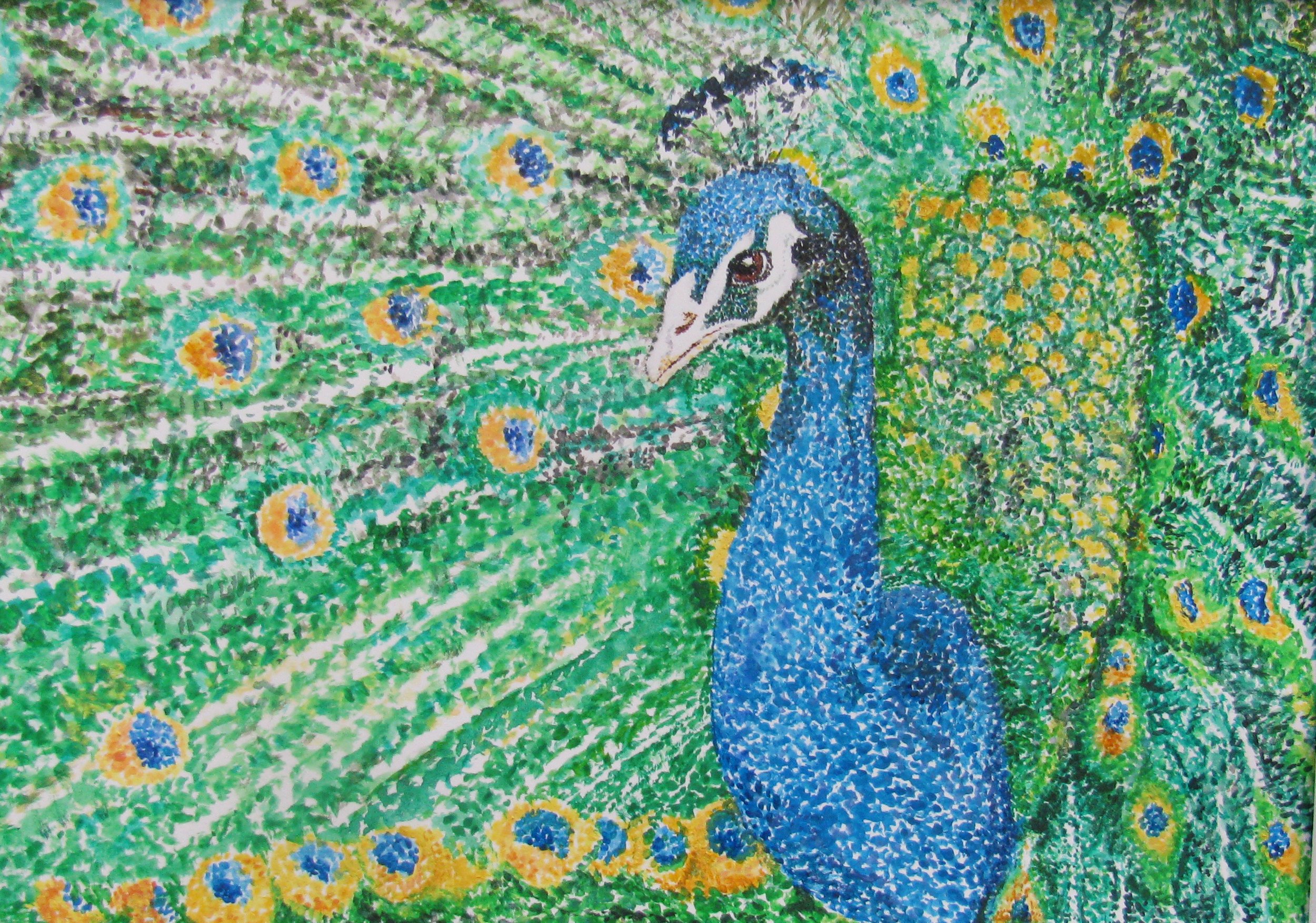 Acrylic Painting - Pointellism