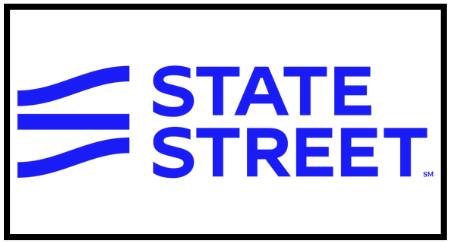 State Street logo with blue wavy lines and text.