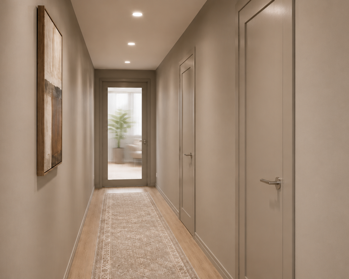 Best Door Styles to Make a Narrow Hallway Feel More Open