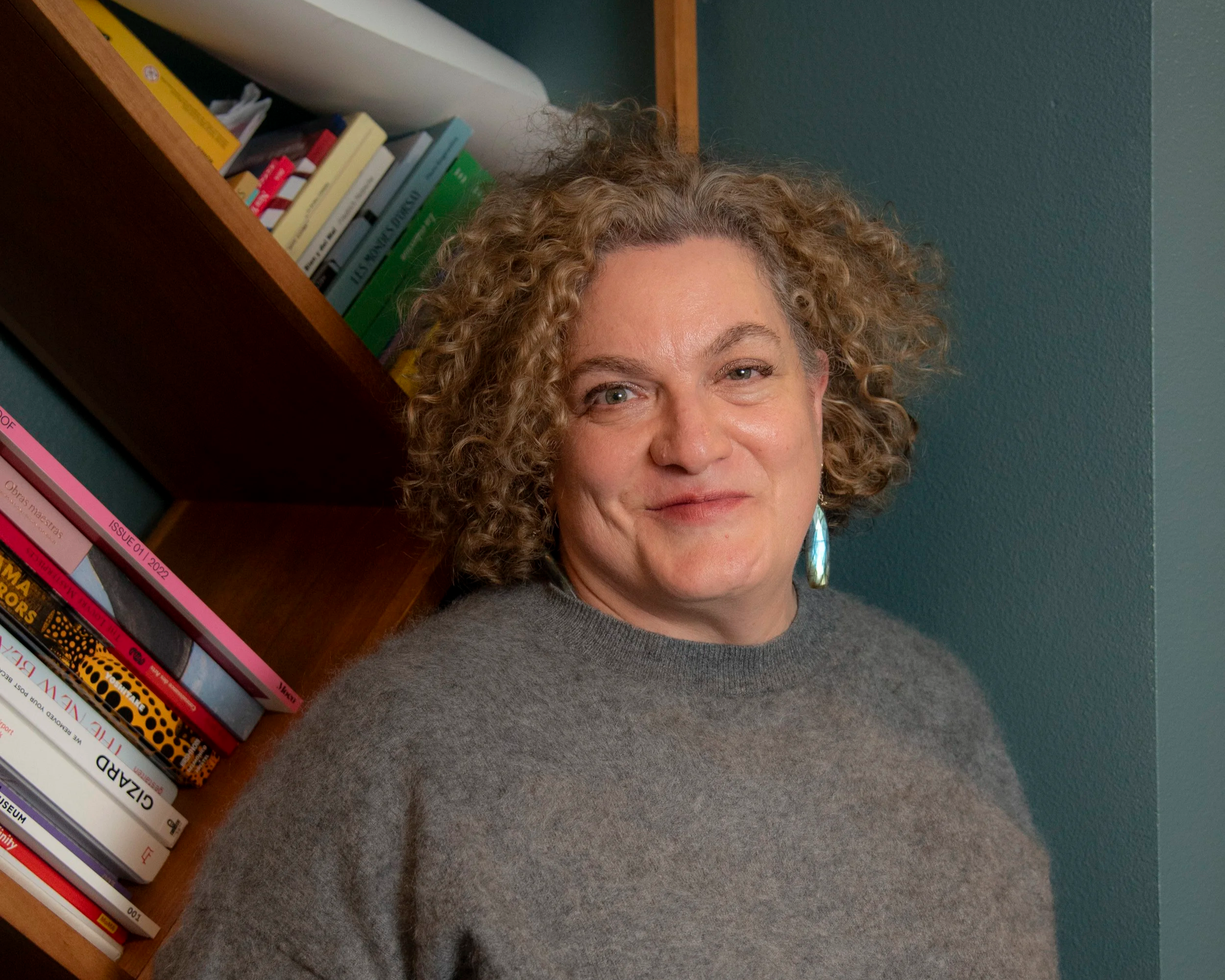 Portrait of Seattle interior designer Josepha Rood, owner and designer at Blue Streak Interior Design.
