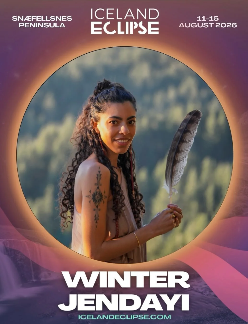 Iceland Eclipse Festival 🌒

I am excited to share the first stop along my upcoming European music tour!

We are less than one month until the total solar eclipse in Iceland, and I&rsquo;m so excited to bring my offering to the magic that&rsquo;s bei