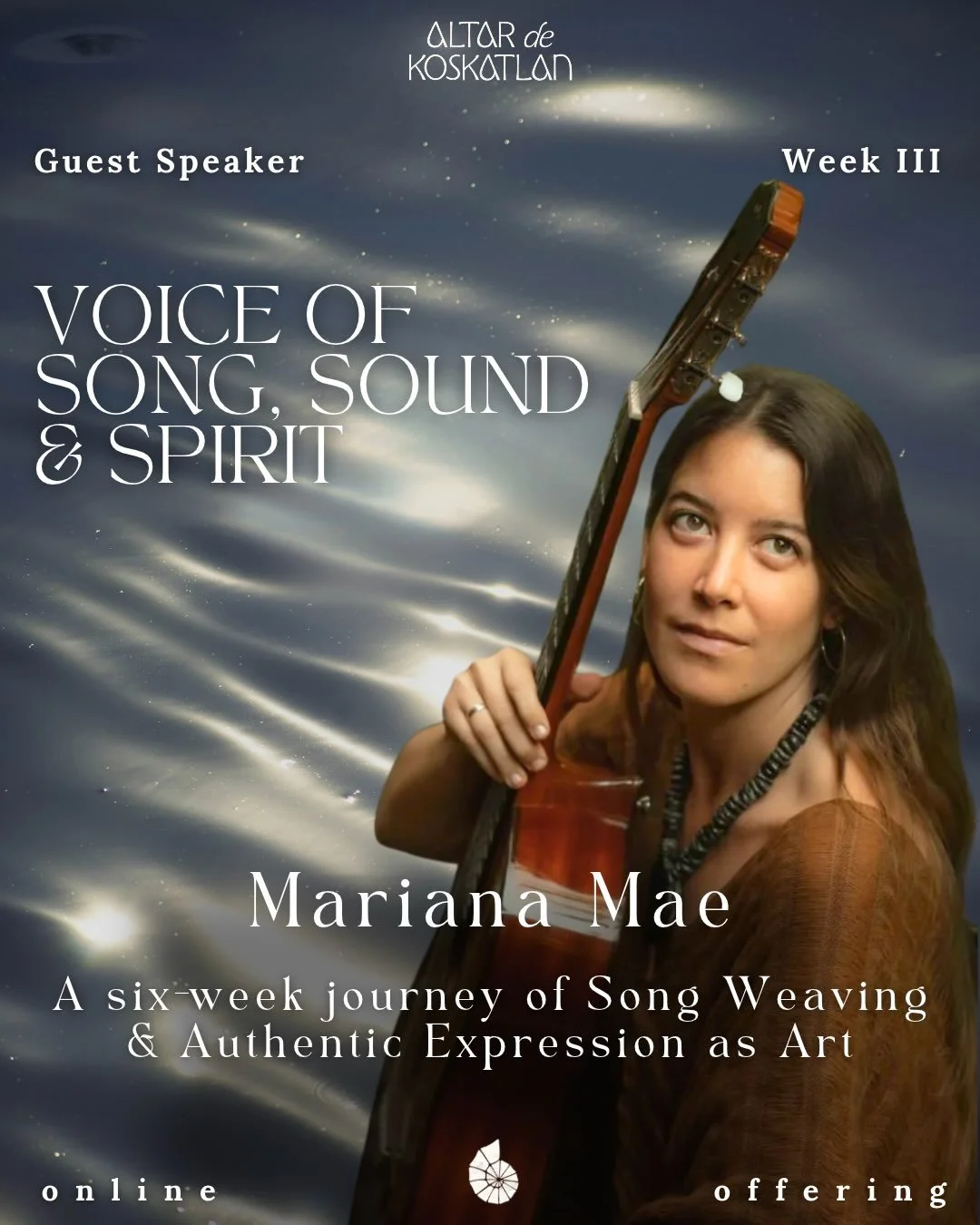 Introducing our course guest speaker ~ @_marianamae 🪶

Mariana Mae is a multidisciplinary artist, ceremonialist, and visionary originally from Coyoac&aacute;n, Tenochtitl&aacute;n (Mexico City).

Mariana&rsquo;s devotion to the Plants has awakened a