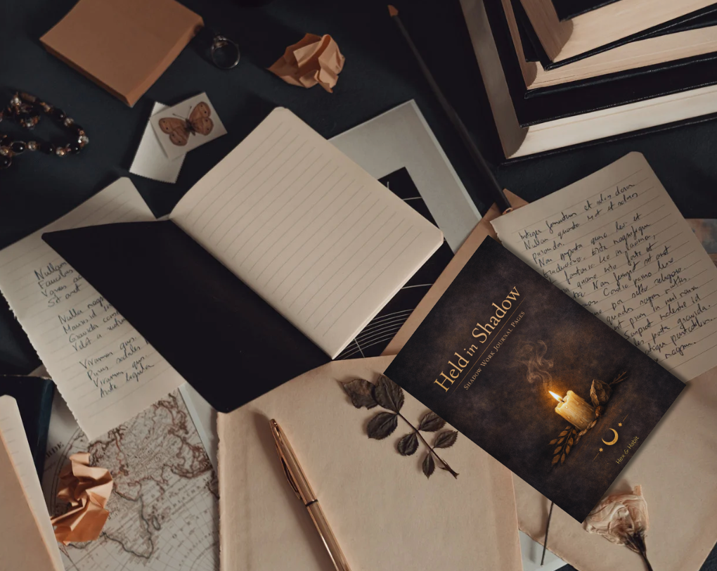 Held in Shadow – Shadow Work Journal Pages | Printable PDF for Reflection, Grief, Ritual & Self-Discovery