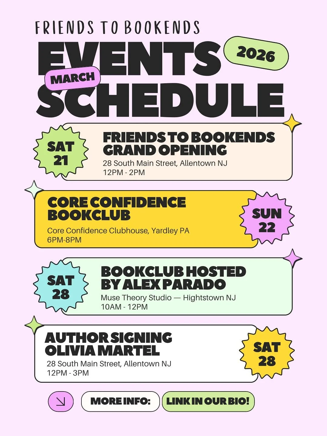 Today&rsquo;s weather has us feeling a certain kind of springtime softness&hellip; like maybe anything is possible. 🌷📚

Check out what we have planned (so far) for March &mdash; and trust us, this is just the beginning.

👀 Yes! We&rsquo;re plannin