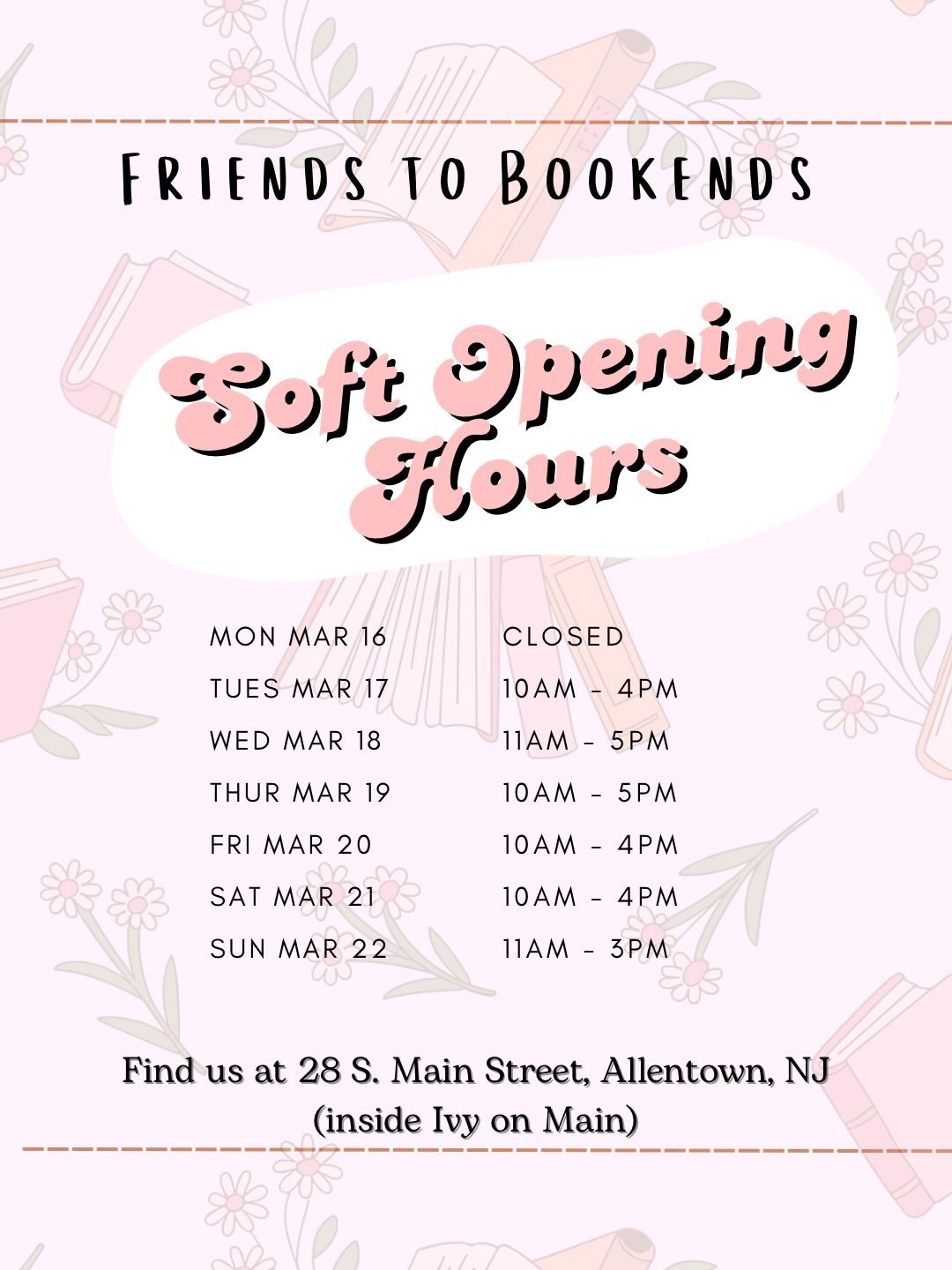 7 Days until our Grand Opening! 🌼 📚 This week&rsquo;s scheduling coming in HOT🌶️ &hellip; just like the new merch we&rsquo;ll be featuring for Saturday&rsquo;s party! 

See you there! March 21st, 12-2pm 🙌🏽