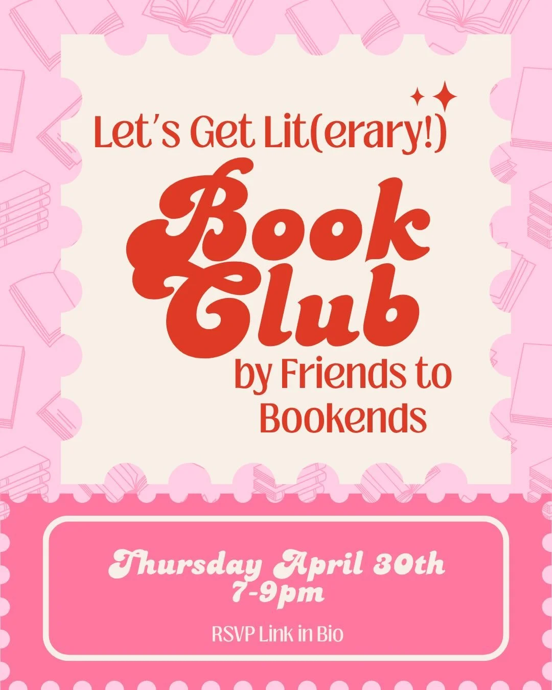 Now entering our book club era 🥹📚✨

Introducing Let&rsquo;s Get Lit(erary!) &mdash; the official Friends to Bookends Book Club!

We&rsquo;re gathering for our very first meeting on Thursday, April 30th from 7&ndash;9PM right here in the shop. We&rs