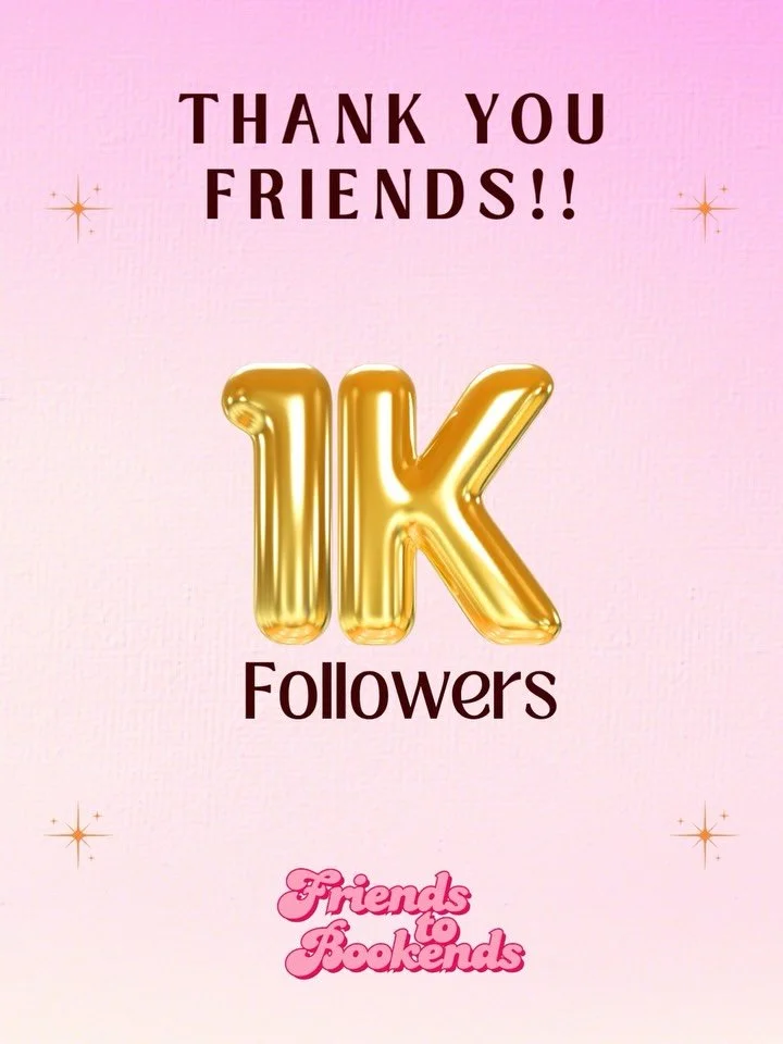 WE HIT 1K FRIENDS 🥹🥰🩷 AND NOW WE&rsquo;RE GIVING SOMETHING AWAY 🎉📚

One thousand of you chose to be part of this little bookish community and we are ecstatic about it. THANK YOU. To celebrate, we&rsquo;re gifting one lucky reader a Friends to Bo