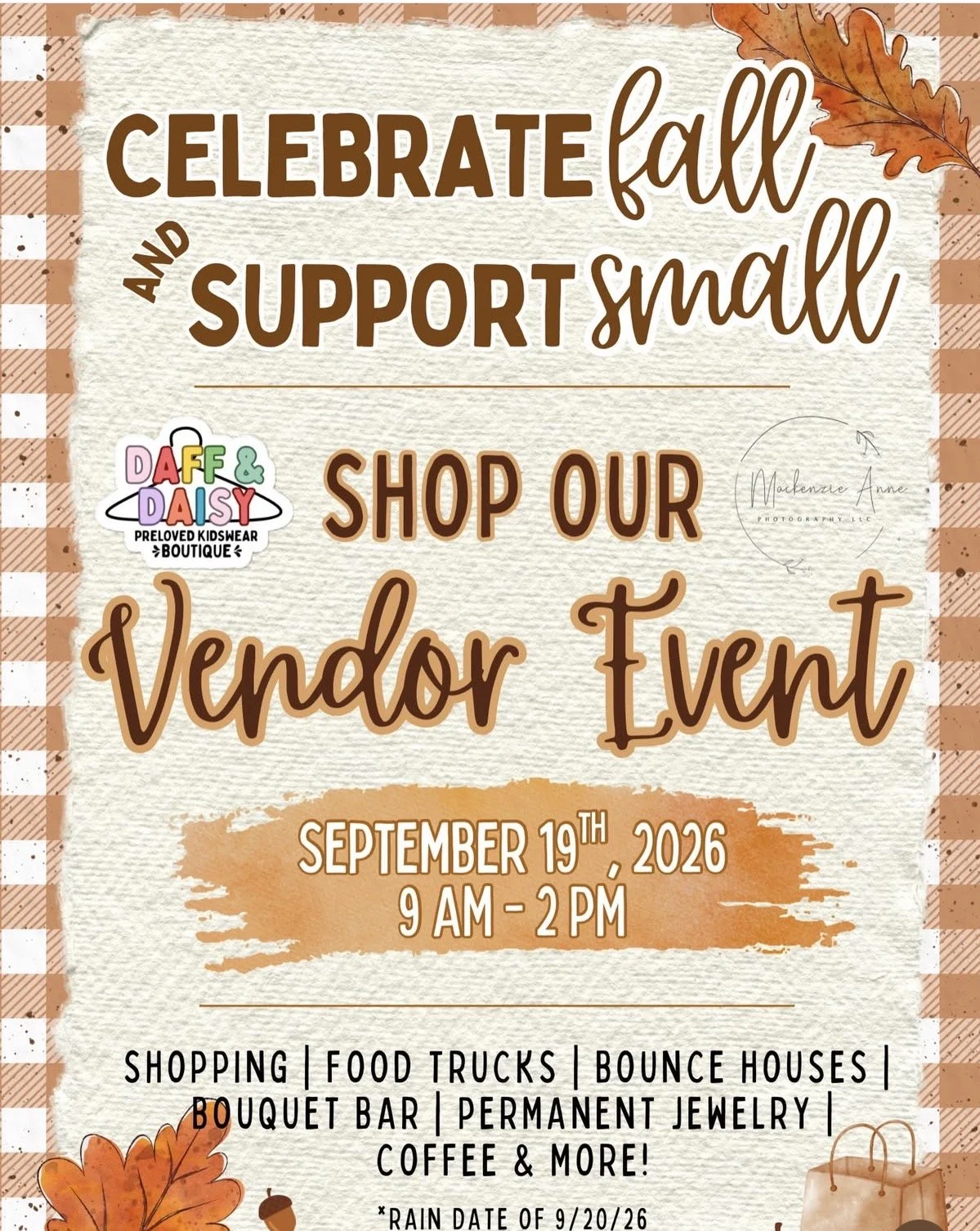 Fall Vendor Event @ Daff &amp; Daisy