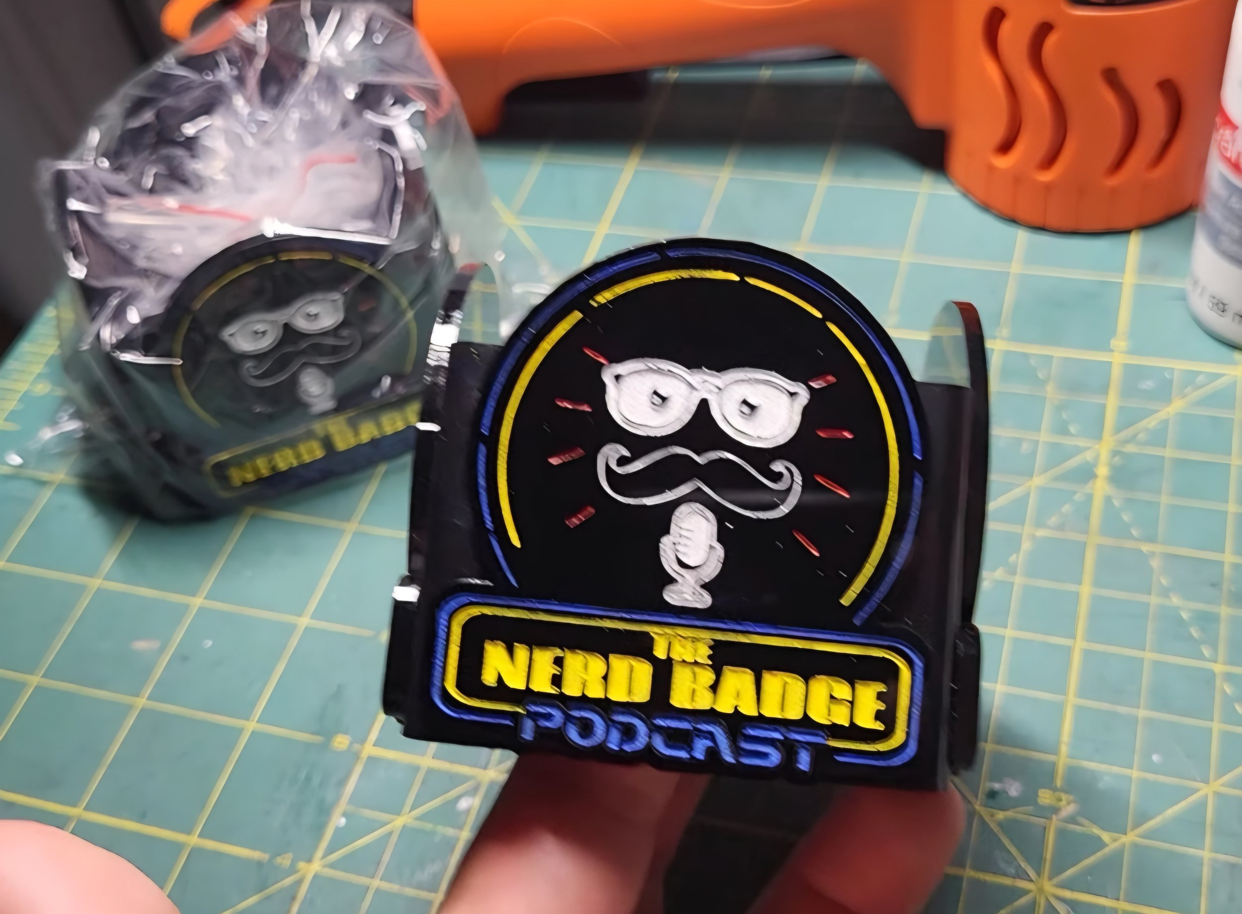 Acrylic mic flag 