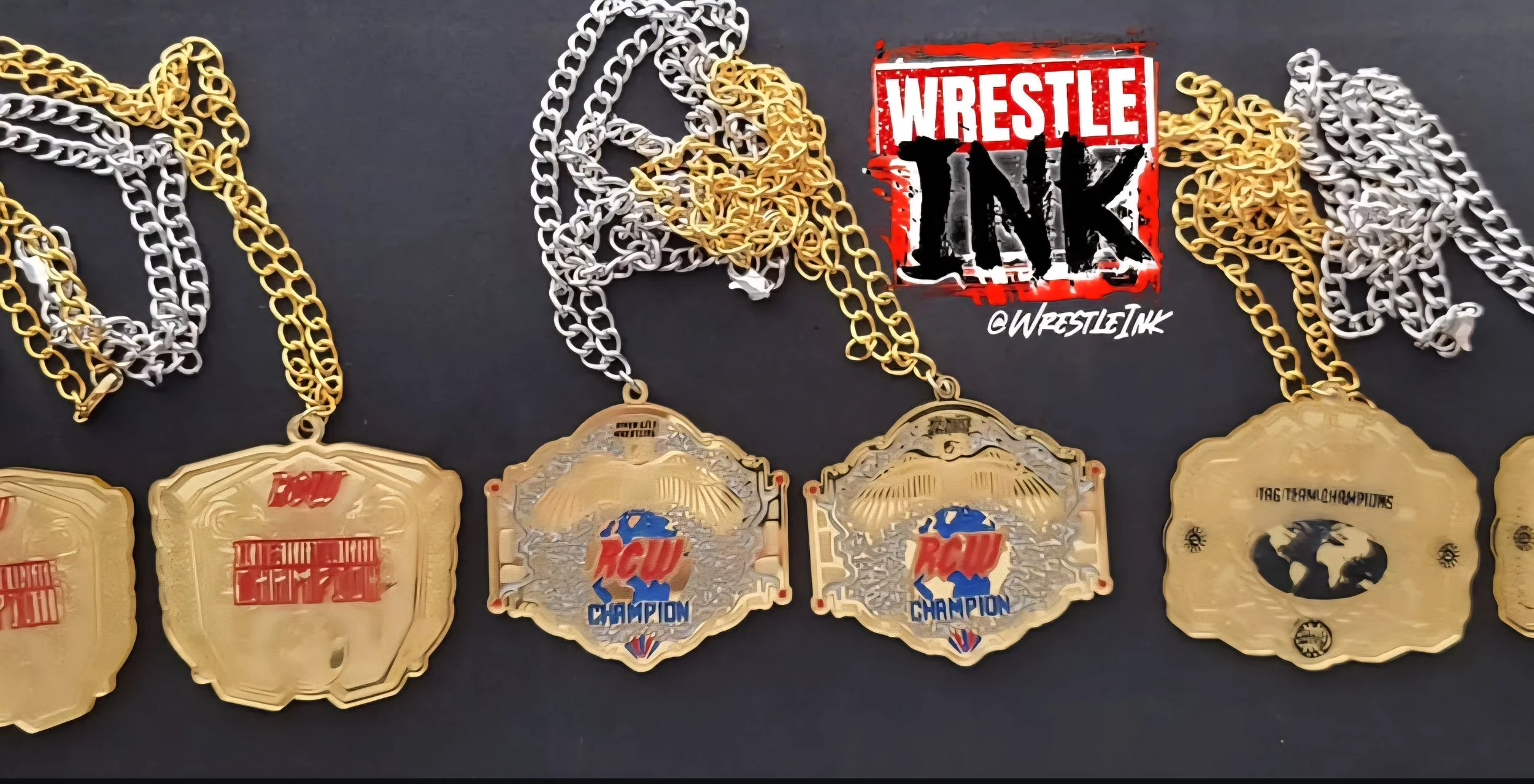 RCW Championship pendants 