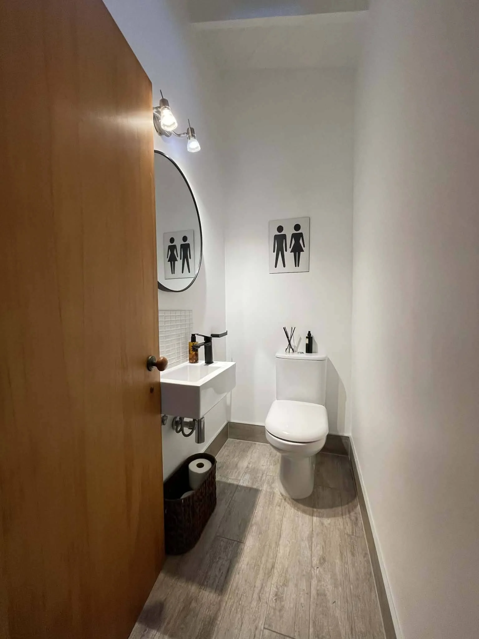 Before the renovation: separate toilet