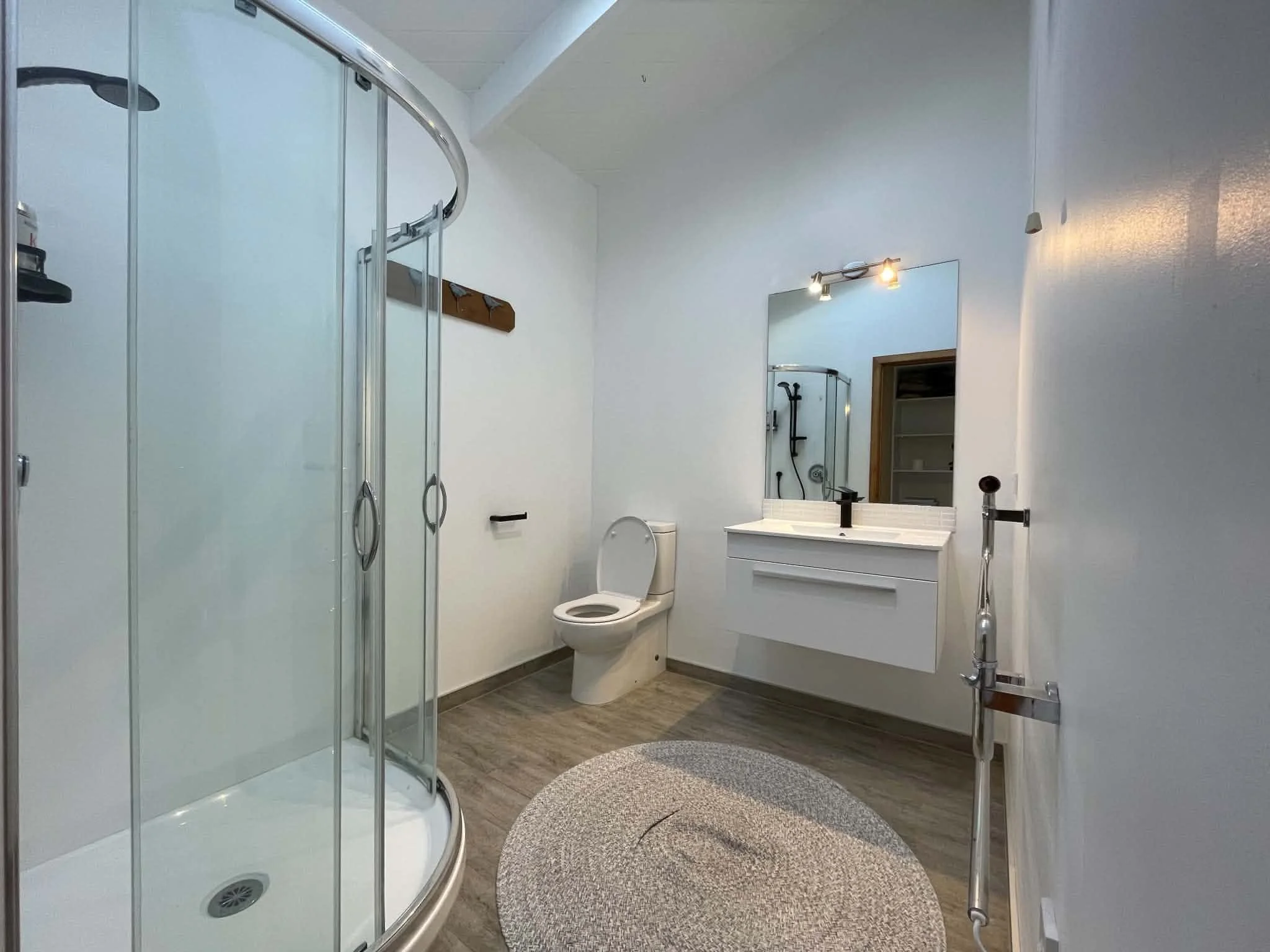 Before the renovations: the original ensuite bathroom