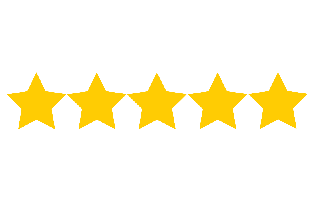 Five yellow stars in a row with the words "Rate this product" above and "Your feedback helps us improve" below.
