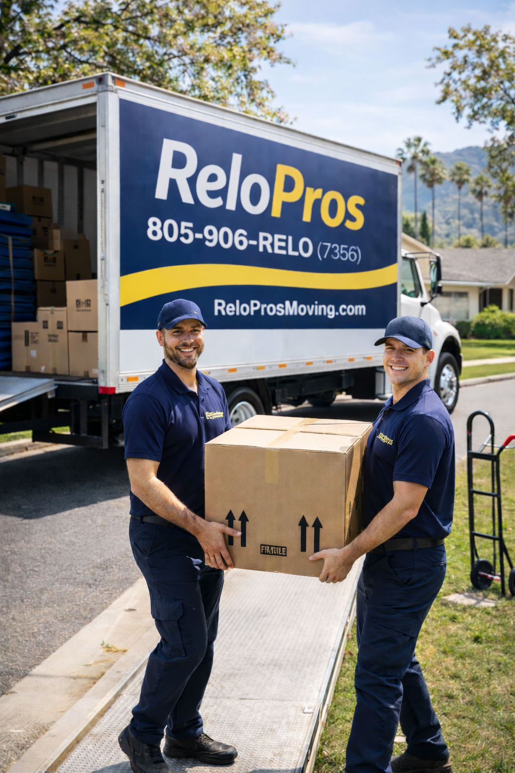 senior relocation services ventura county - ReloPros moving truck