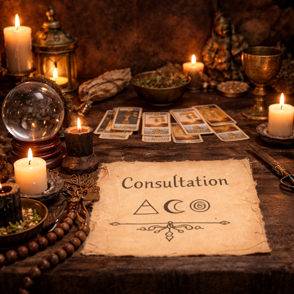 Mysterious tarot consultation setup.png