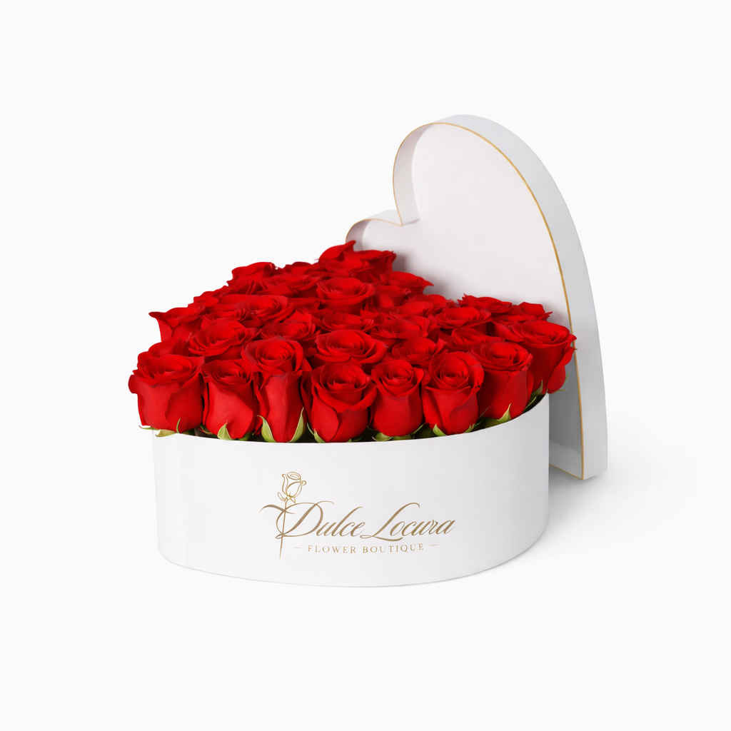 White Forever in My Heart Rose Box