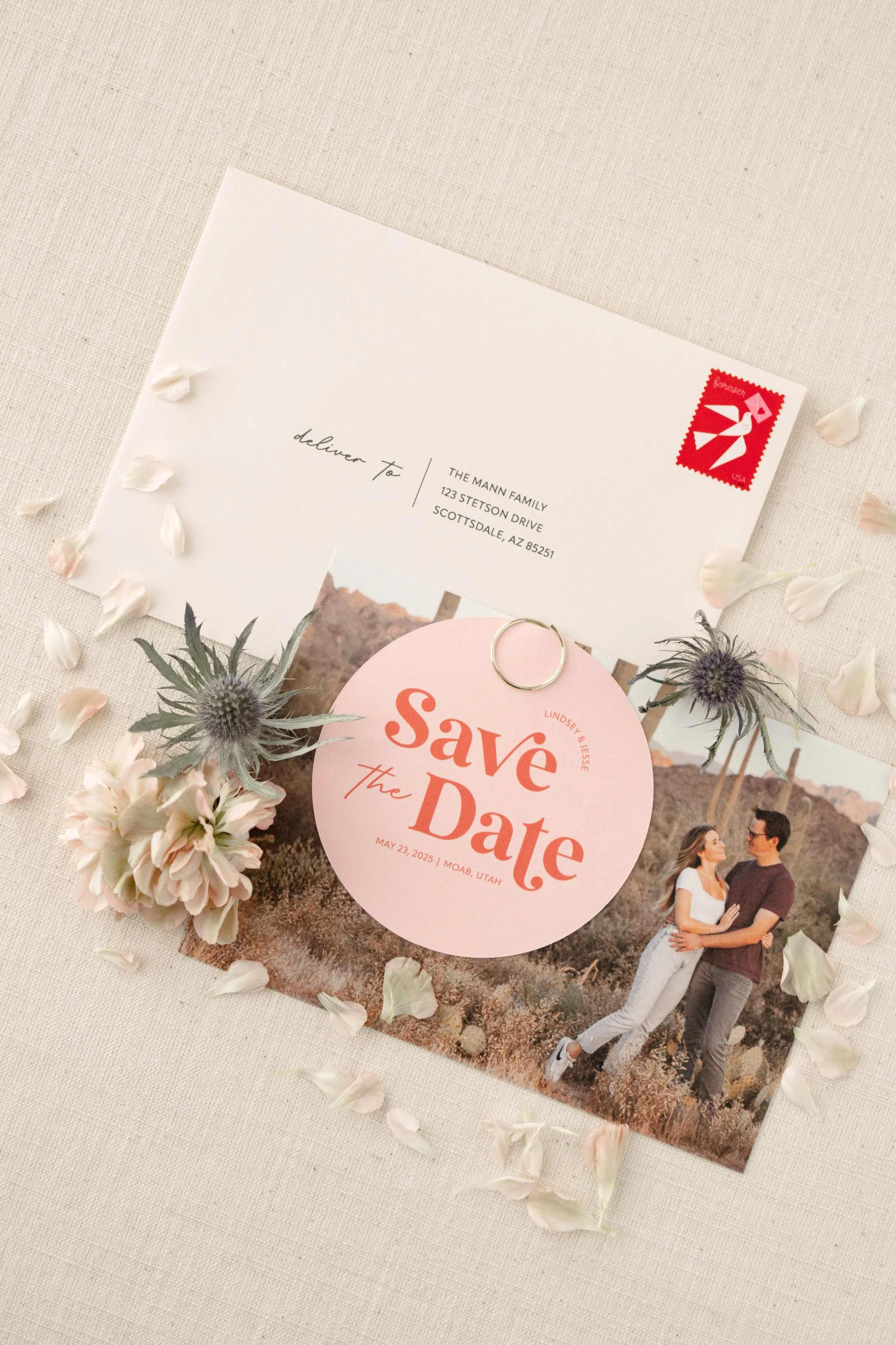 Stetson Studios save the dates custom invitations event stationery Arizona