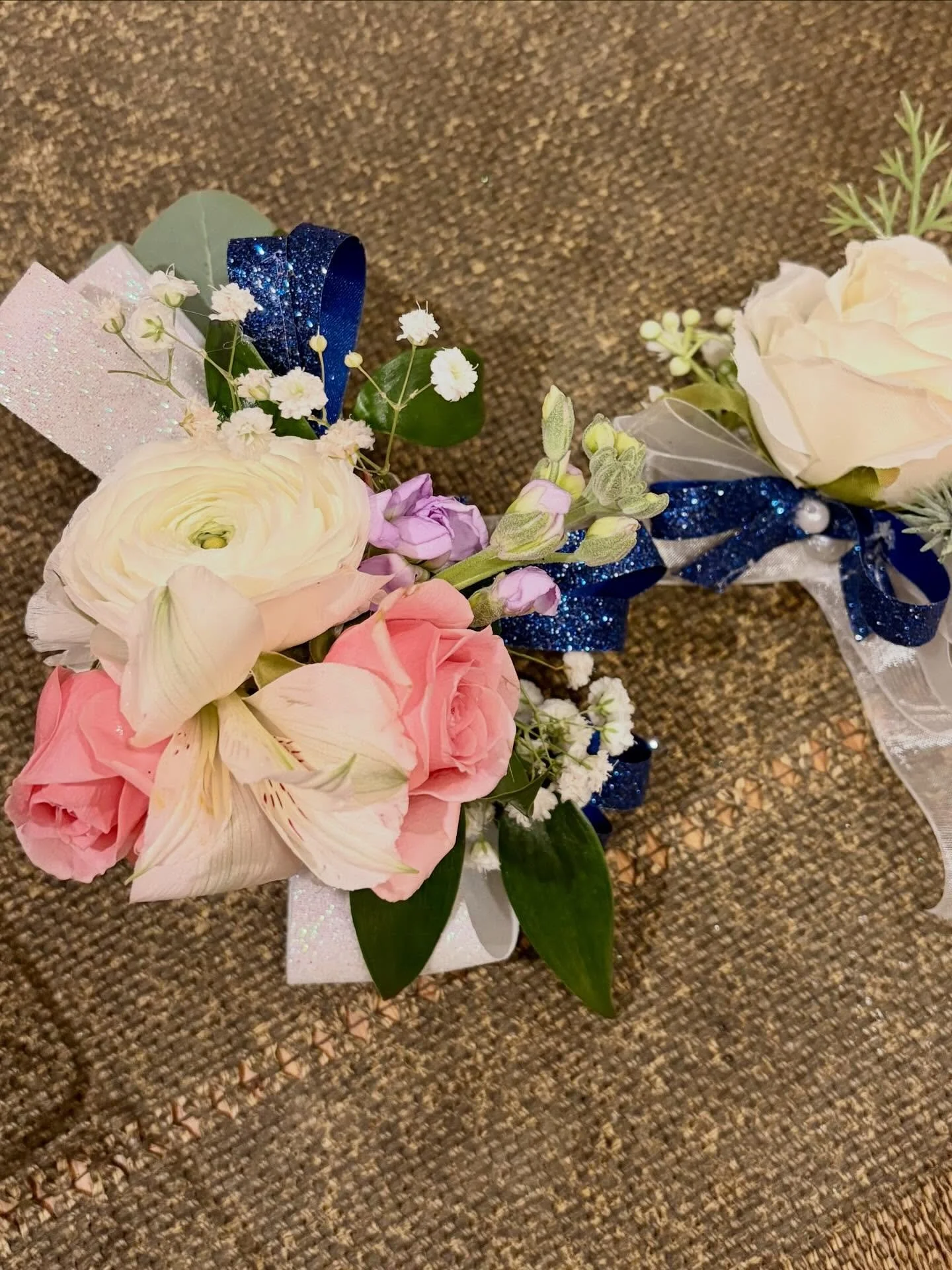 Prom corsage real and artificial.jpg