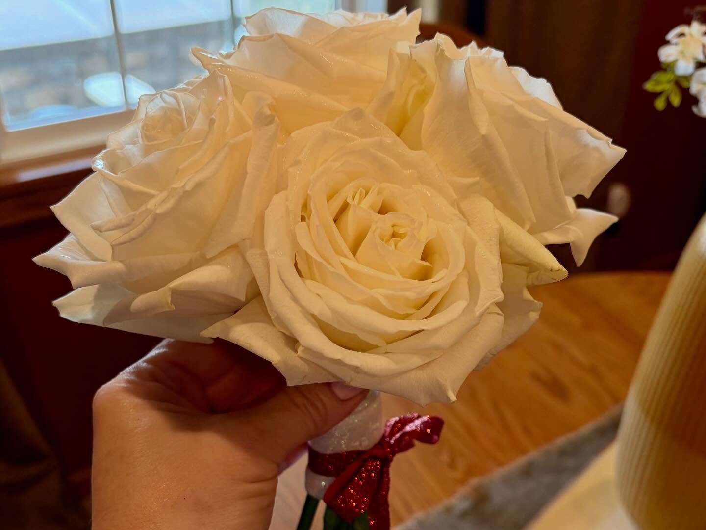 Prom bouquet - real white roses.jpg