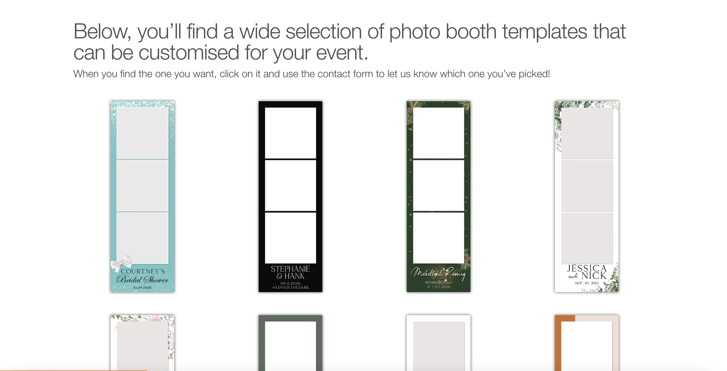 Why an Online Template Picker Makes Your Photo Booth Experience Even Better