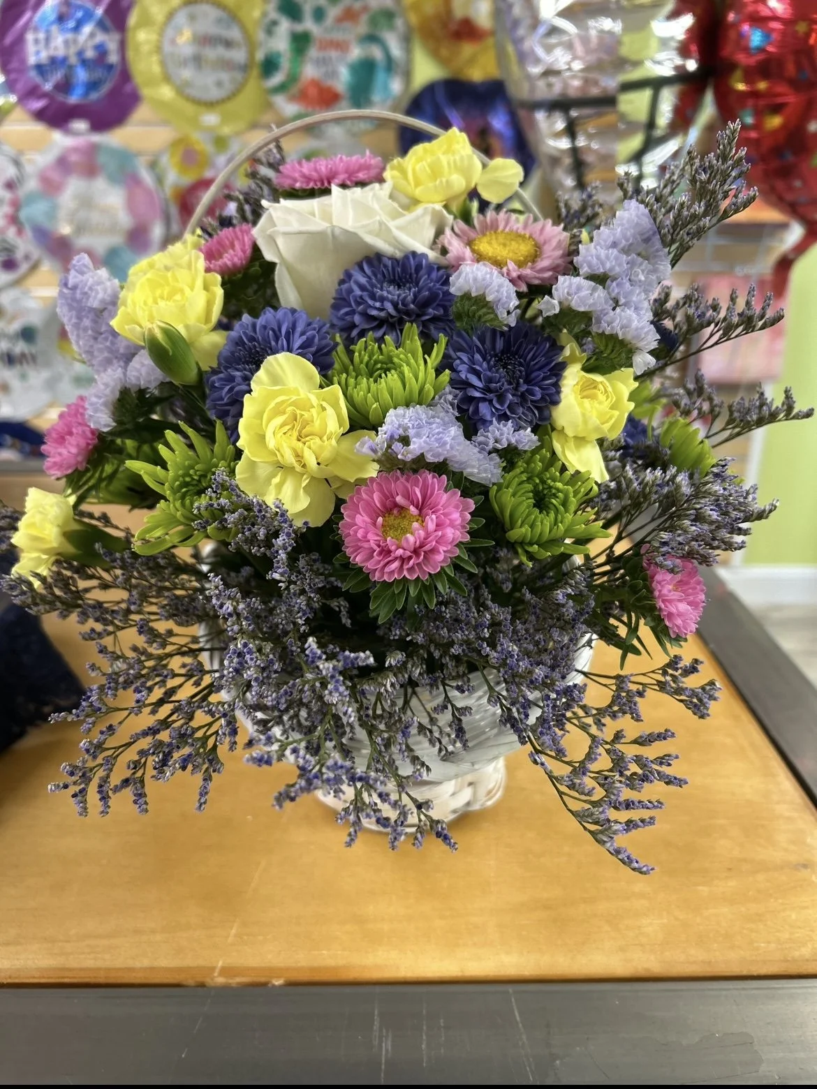 Vivid in Bloom Floral Basket