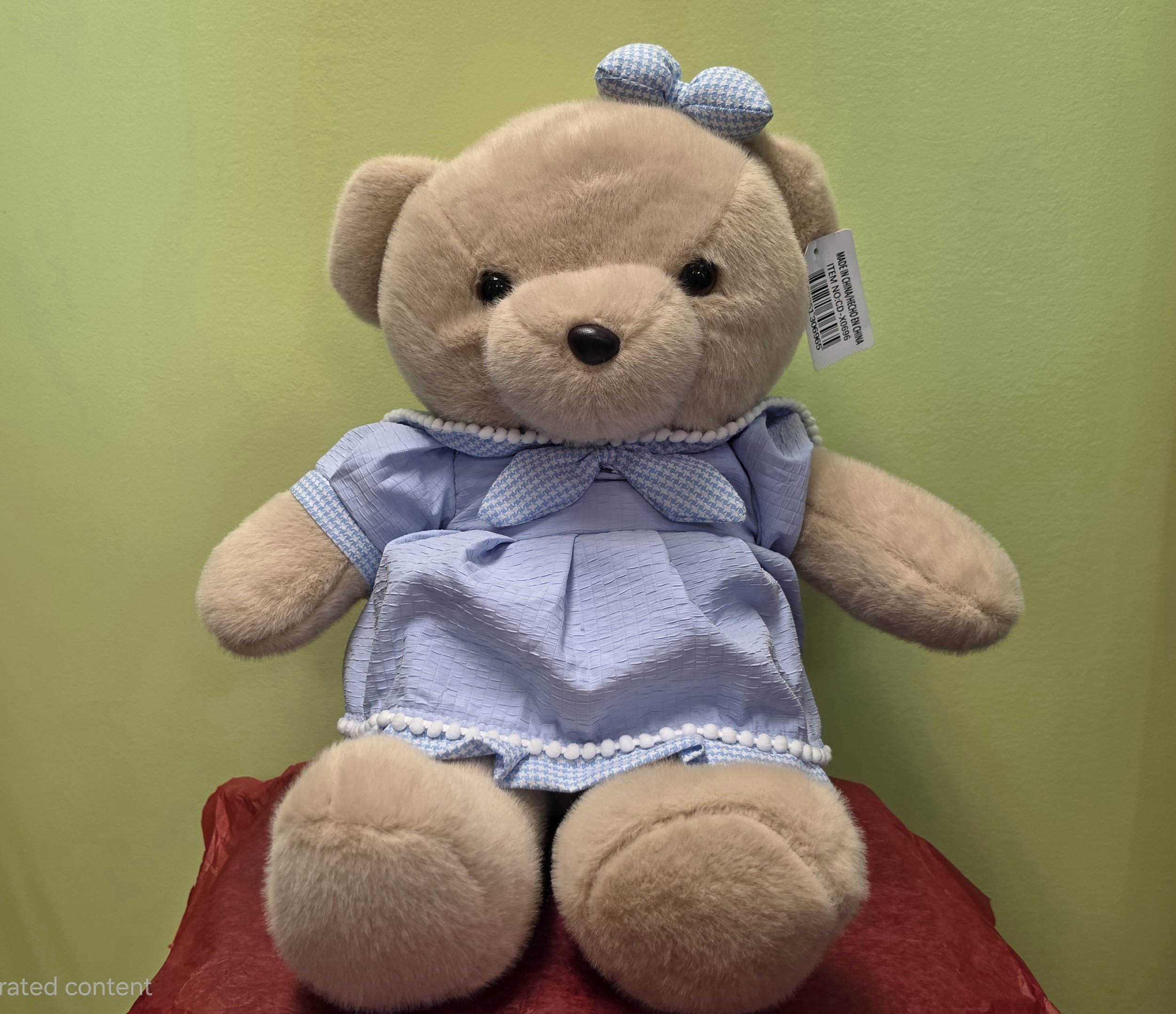 Teddy Bear in Blue Dress
