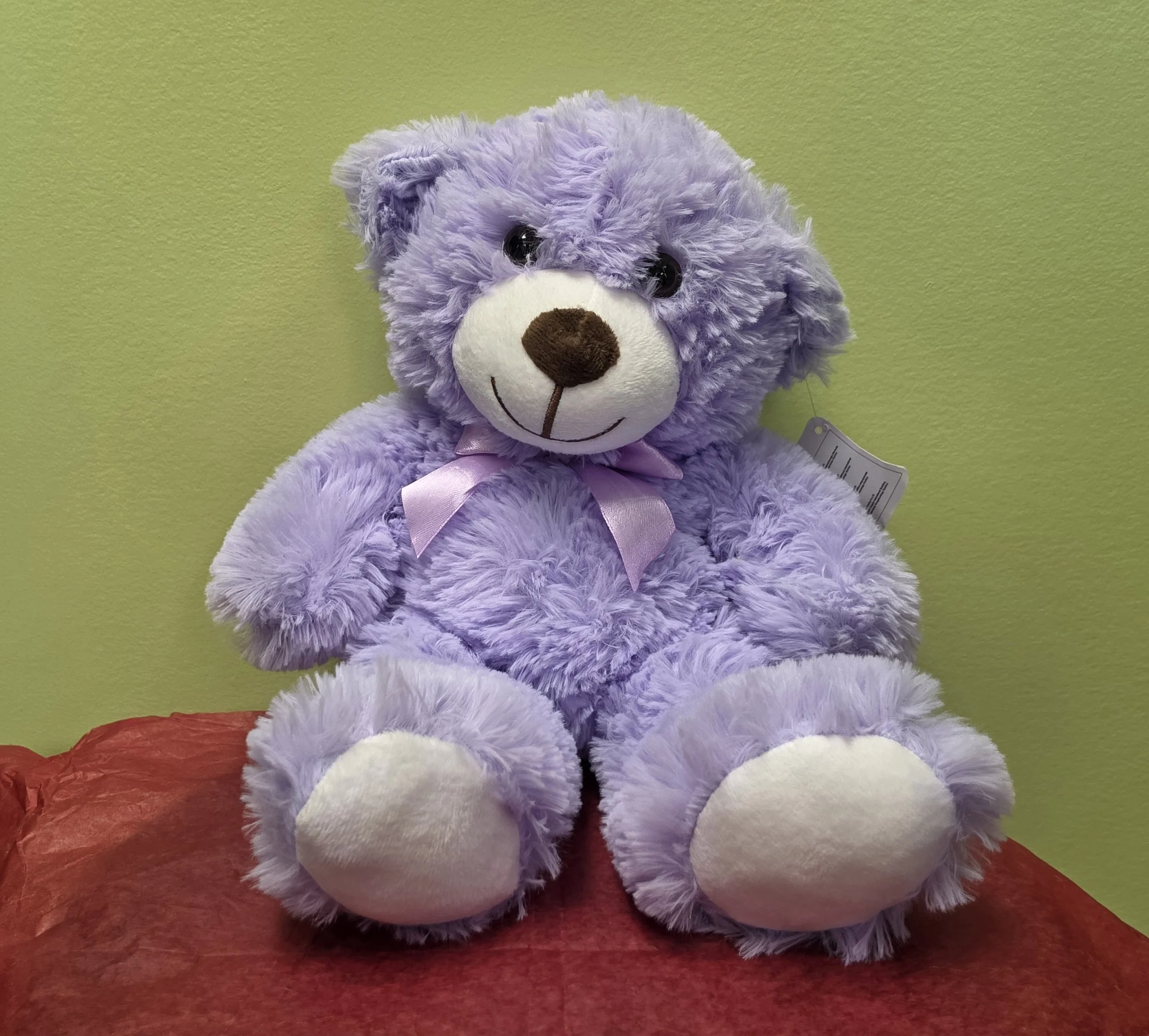 Fluffy Purple Plush Bear