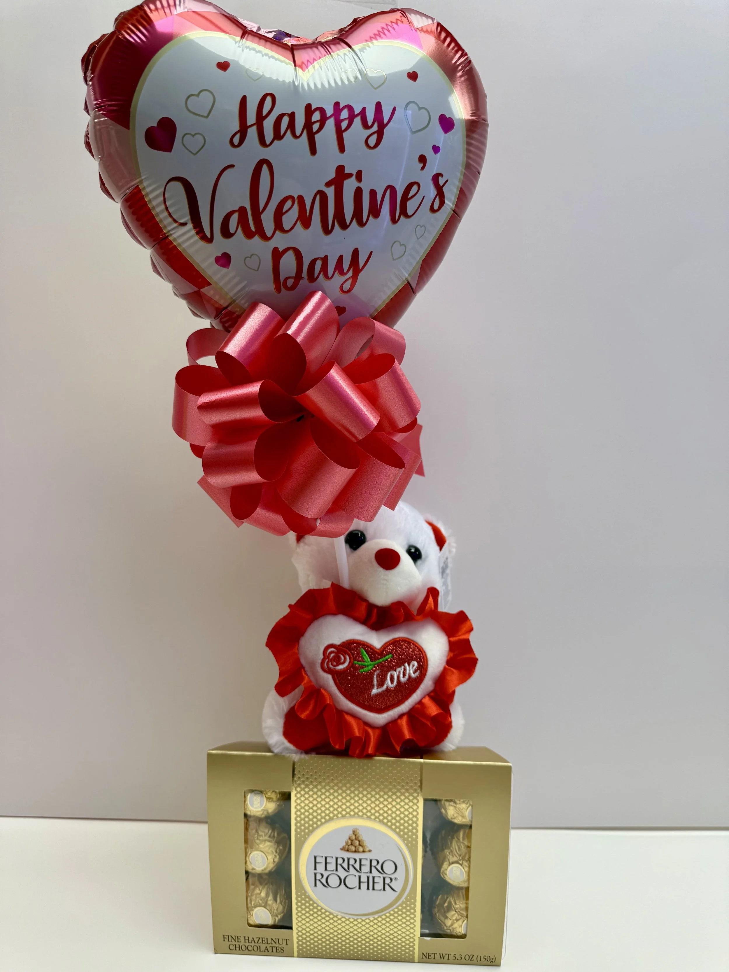 Valentine's Day Bear w/ Ferrero Rocher Chocolates