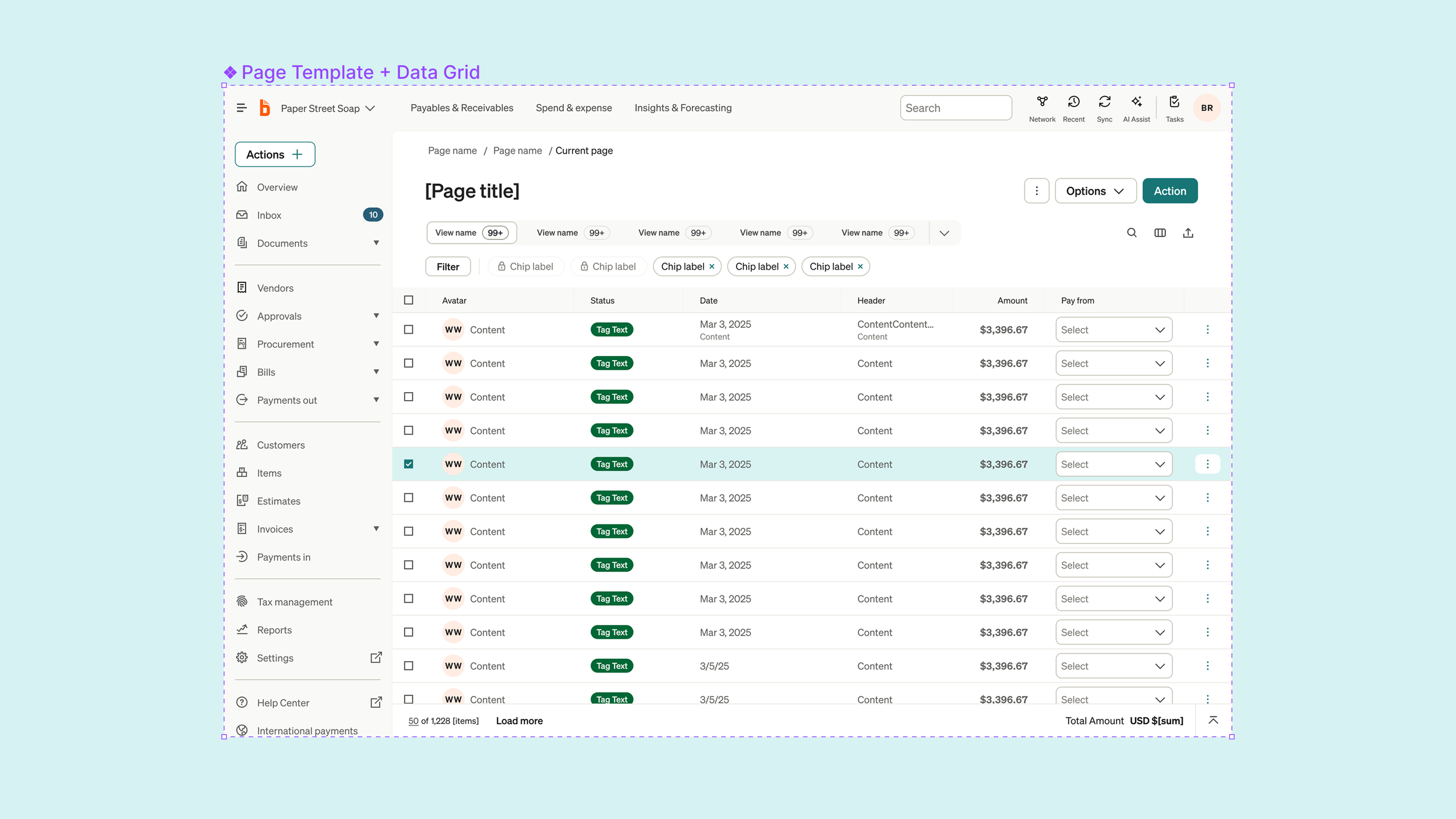 BILL Template Library
