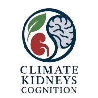 Logo with a leaf, brain, and kidney icons, with the text 'Climate Kidneys Cognition' underneath.