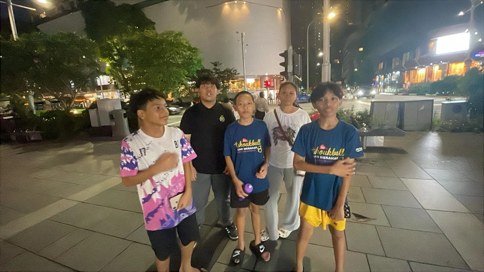 A diverse group of local Singapore youths taking part in a Tyger Teens community activity.