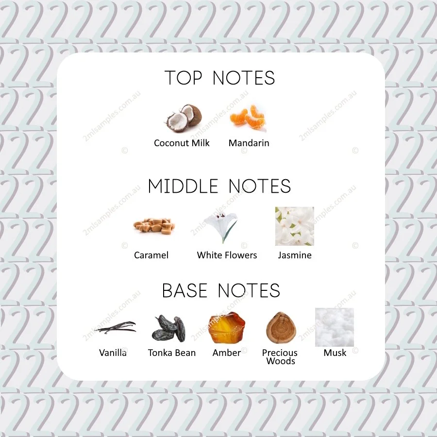 Graphic showing top, heart and base notes for Disumano Morph