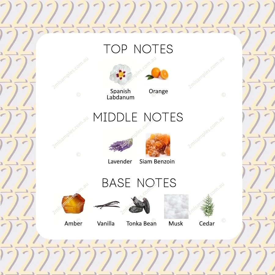 Graphic showing top, heart and base notes for Maison Francis Kurkdjian Grand Soir