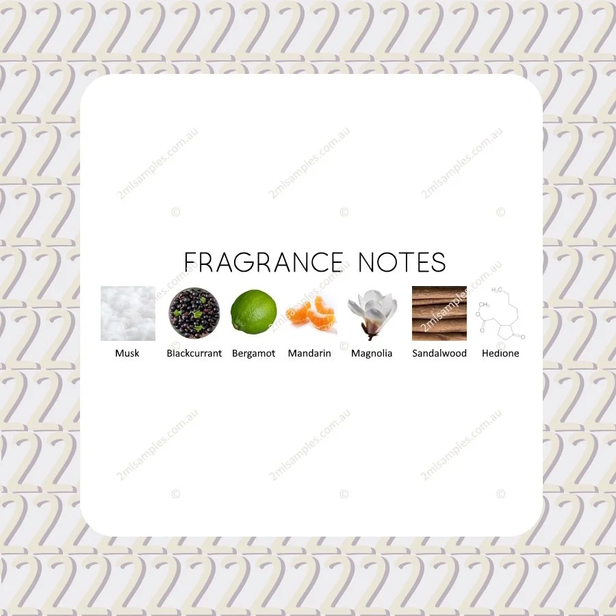 Graphic showing fragrance notes for Initio Musk Therapy