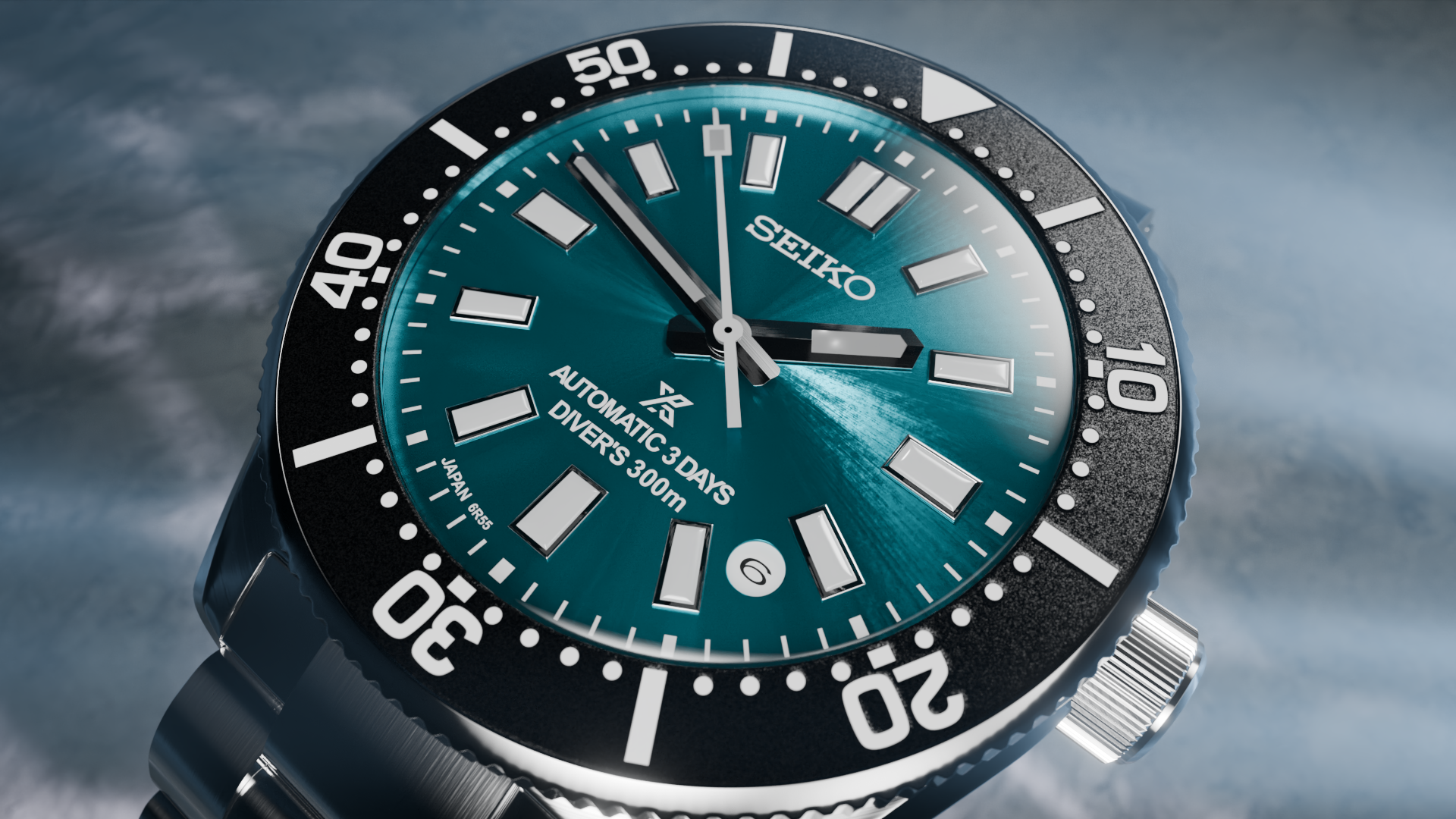 Seiko watch 3D model render