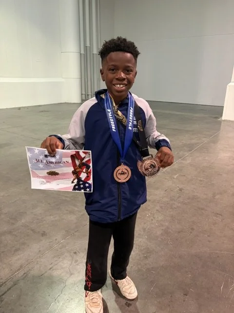 Cade - 5th place (92lbs 12U) Folkstyle & Freestyle