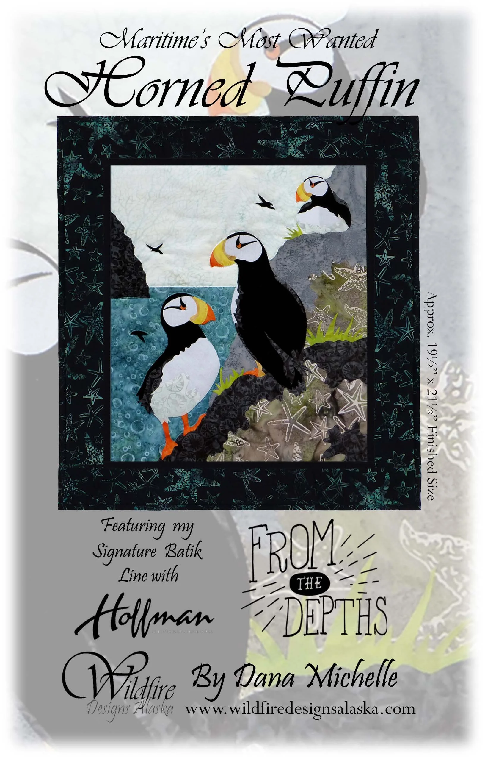 Maritime's Most Wanted: Horned Puffin Pattern