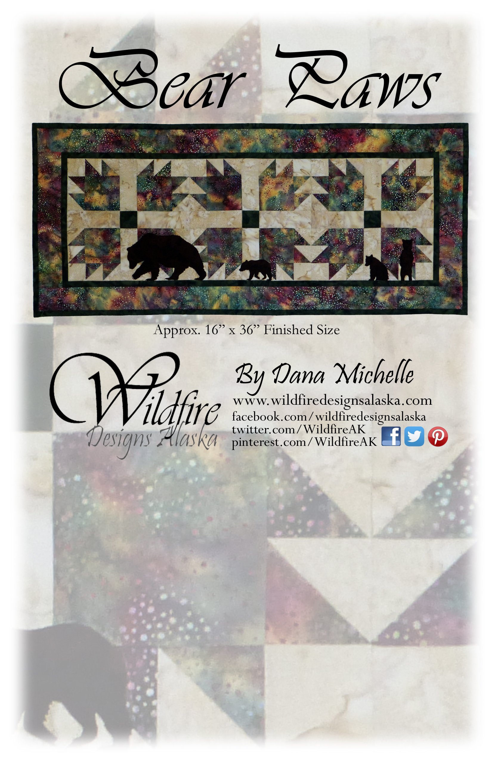 Bear Paws Pattern with Shapes