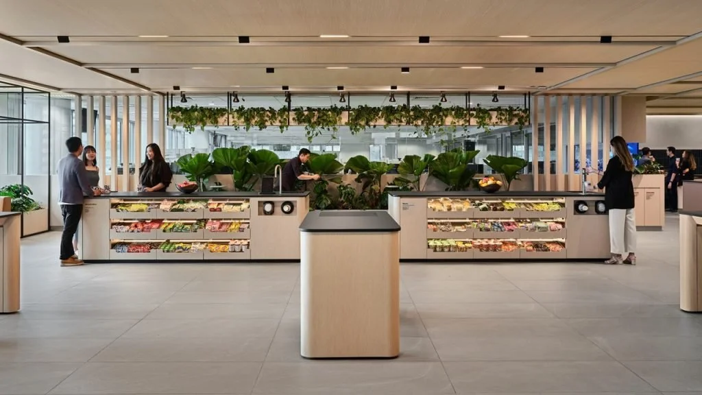 A modern staff canteen