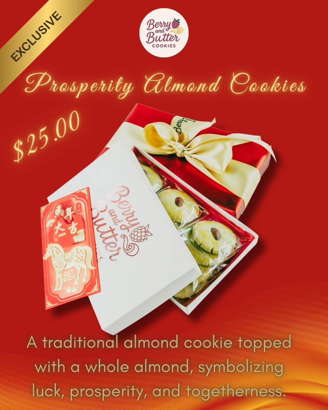 Holiday Exclusive - Chinese Almond Cookies – One Dozen