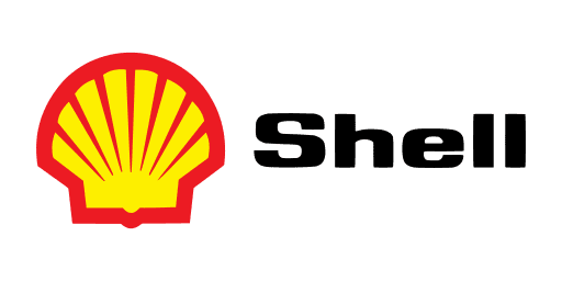 Shell logo next to the text "Shell" in black.