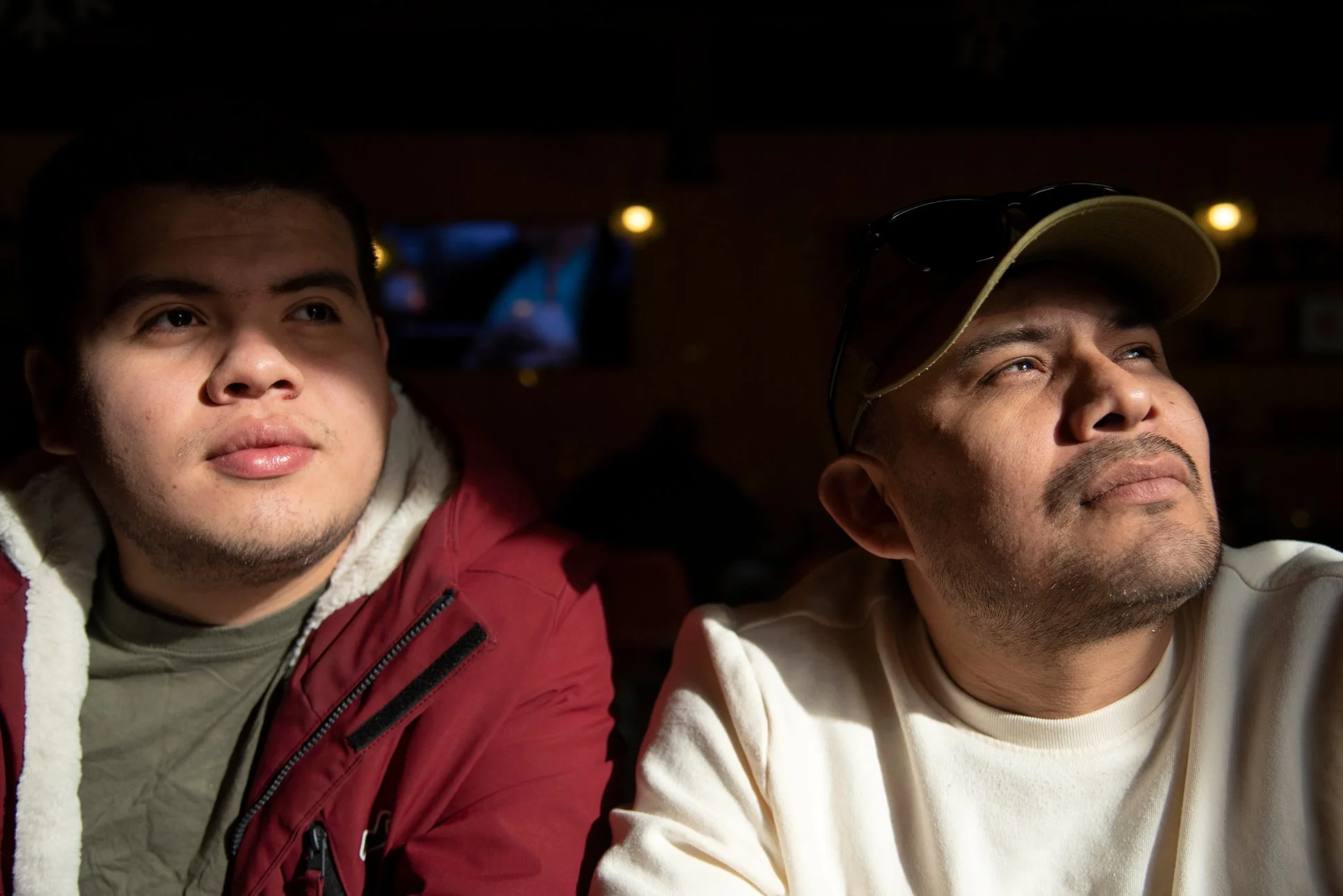 Freehold, New Jersey, 2025. Two young men of Mexican origin.