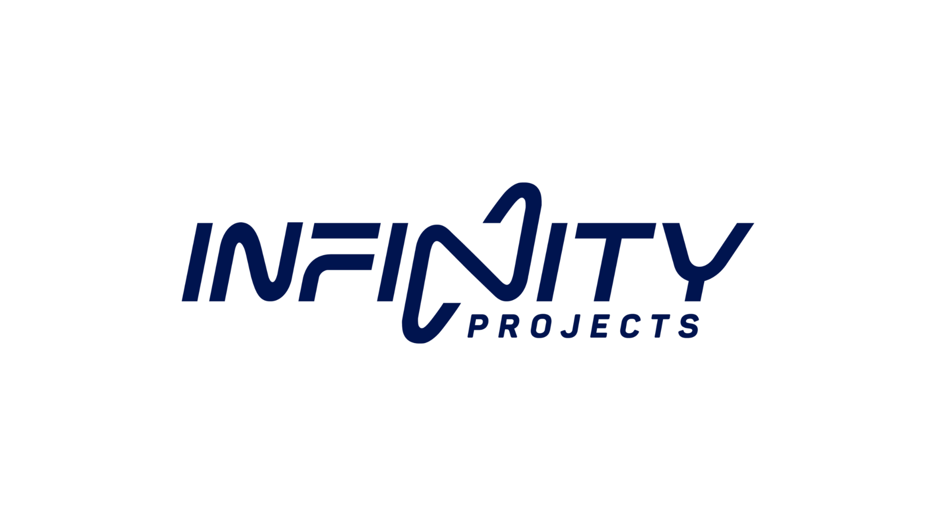 Logo for Infinity Projects featuring stylized text with a connecting infinity symbol.